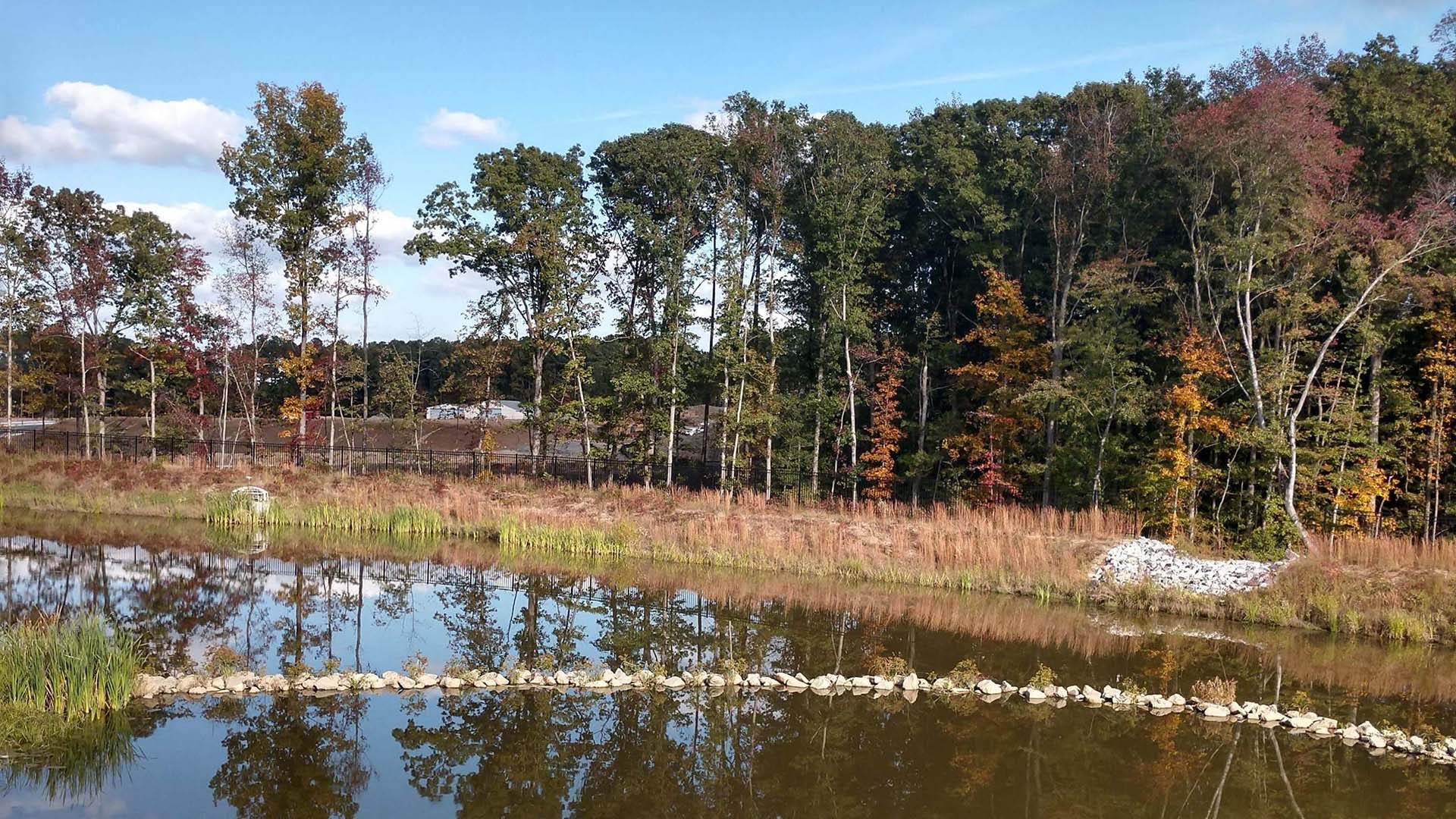 Retention Pond Cleaners in Virginia a-completed-project-from-the-team-at-east-coast-stormwater. Our team cleans retention ponds in Virginia.